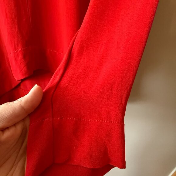 Women's XL Zara Basic Collection Red Blouse - Picture 11 of 12